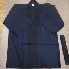 はっぴ　無地　紺色　フリーサイズ