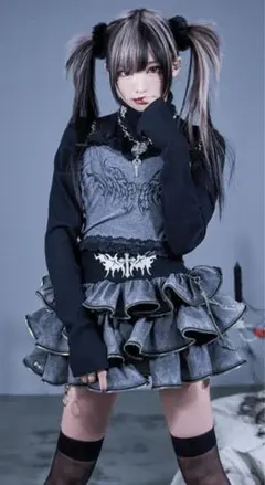 【Grrr the Lipper】 悪魔NOジップスカート 赤×黒 Grrr the Lipper】 悪魔NOジップスカート 赤×黒 - メルカリ