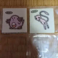 デコキャラ 銀台紙 ラッキー ミュウ セット