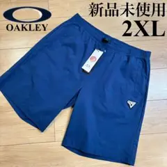 新品　新品　オークリー　ショーツ ハーフパンツ　ゴルフ　ネイビー　2XL