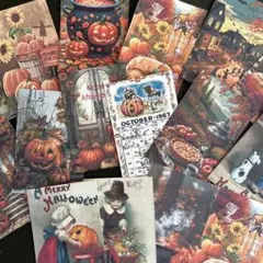 ④ミニカードとダイカット　ハロウィン☆