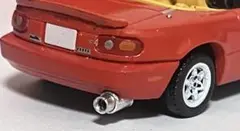 ミニカー マフラー 1/64 3インチ ミニカー 2個 セット改造 カスタム 用