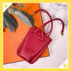 美品⭐️エルメス HERMESヴェスパポーチ □B ポーチレッド⭐️A-0113