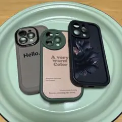 iPhone１４Proケース 3点セット シリコン