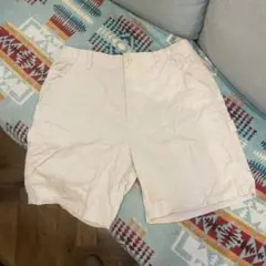 ユニクロ　ショートパンツ　コーデュロイ　オフホワイト
