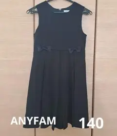 any FAM ネイビー ノースリーブ ワンピース　140