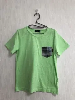 クレードスコープ Tシャツ 120サイズ グリーン ポケット付き メガネ