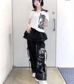 雀蜂(•ө•)♡完売イラストジャージ♥パンツ実物画像あり