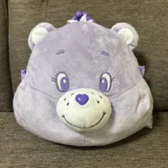 ケアベア　フェイス　BIG がまぐち　パープル ラブアロットベア