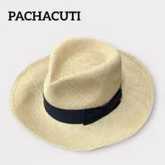 PACHACUTI パチャクチ ストローハット パナマ帽 美品 57 ナチュラル