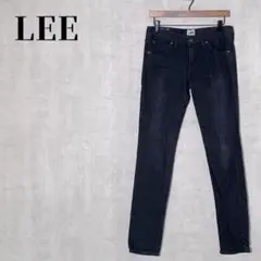 LEE　リー　LL2306　タイトスキニー　牛皮ラベル　綿　ブラック　サイズS