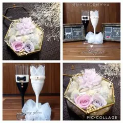 結婚祝い♡ウェルカムスペース: ドレスグラス リングピロー 結婚式 受付グッズ