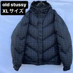 old stussy ダウンジャケット チェック ストリート 菅田将暉 小松菜奈