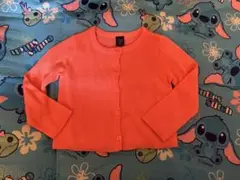 GAP オレンジ カーディガン 長袖　18-24m 90センチ