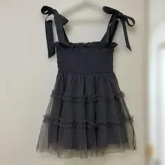 MAJESTIC LEGON マルチway肩リボンチュールビスチェ