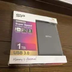 美品★Silicon Power 1TB ポータブルハードディスク 箱付