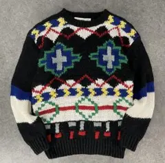 00s old pierre cardin nordic sweater L