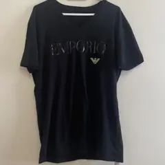 EMPORIO ARMANI VネックTシャツ ブラック