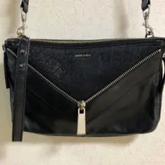 DIESEL レザーショルダーバッグ