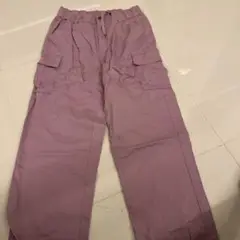ROXY薄紫のカーゴパンツ