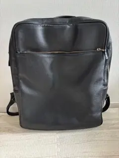タイムセール！HushTug ブラックレザーリュック