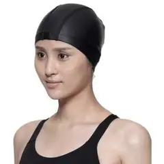 スイムキャップ ブラック 男女兼用 56-57cm