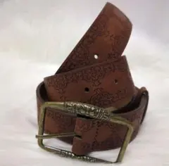 ウエスタンベルト　ブラウン　アメカジ　ヴィンテージ風　ユニセックス【新品】584
