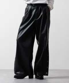 CLEL クレイル マルチシルエット ルーズサイドボタンパンツ