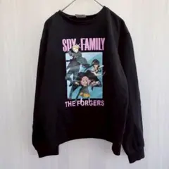 キッズ スパイファミリー トレーナー ロングTシャツ ブラック 160サイズ