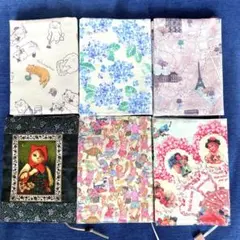 文庫ブックカバー　6個セット