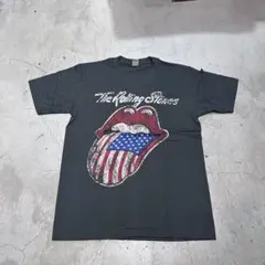 606 ラビ　XL The Rolling Stones アメリカ国旗 Tシャツ