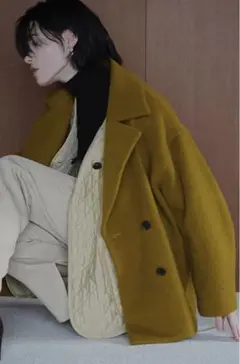 値下げ CLANE OVER LINE DOUBLE COAT