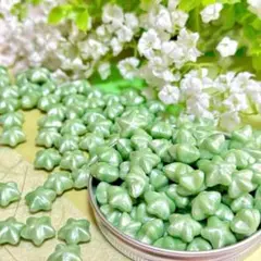 【アップルグリーン】星形シーリングワックス100粒