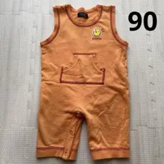 【 古着 】Nice Kids オレンジロンパース 90サイズ