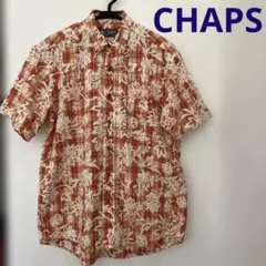 00s CHAPS RalphLaurenチェック ボタニカル柄 ボタンダウンM