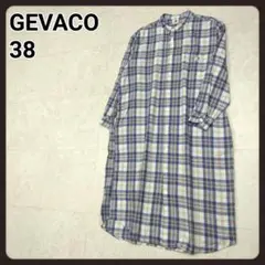 ゲバコ　シャツワンピース　38　GEVACO