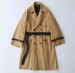 ワイドスリーブベルテッドトレンチコート ryotakashima