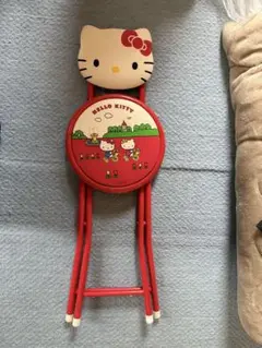 ☆新品☆　ハローキティ　ウサハナ　アウトドアチェア　折りたたみ三脚椅子　レトロ サンリオ ハローキティ ミニチェア 3脚椅子 アウトドアチェア