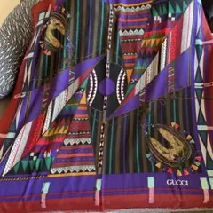 OLD GUCCIグッチ ヴィンテージ大判ウールストール