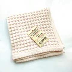 【新品未使用】無印良品　ワッフル織りハンカチ　ピンク色　薄ピンク色