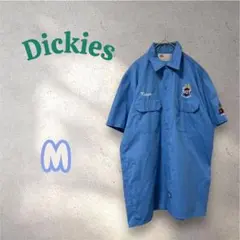 Dickies ディッキーズ 刺繍　消防　半袖ワークシャツ M