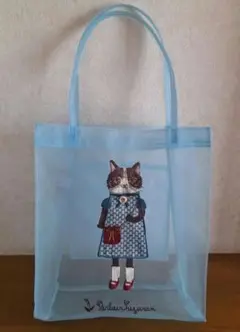 未使用 パーラーすずらん堂メッシュ刺繍トート