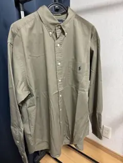 Ralph Lauren BIG SHIRT オリーブグリーン M