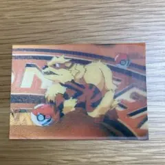 ポケモン 明治ミルクココア 3D レンチキュラー　カード ウインディ