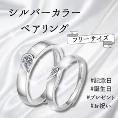 ペアリング 2個セット カップル お揃い ハート フリーサイズ 記念日プレゼント