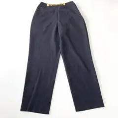 超希少 セリーヌ パンツ トリオンフ ゴールドチェーン M〜Lネイビー マカダム