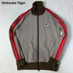 Onitsuka Tiger トラックジャケット ブルゾン ロゴ 刺繍 ワッフル