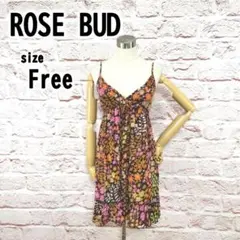 【F】ROSE BUD ローズバッド レディース 花柄 ワンピース 薄手 春夏