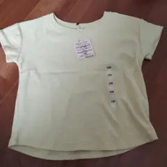 新品未使用　ラベルつき無印良品　キッズ110 イエロー　半袖Tシャツ