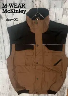 大人気 McKinley フィッシングベスト ブラウン×ブラック　XL